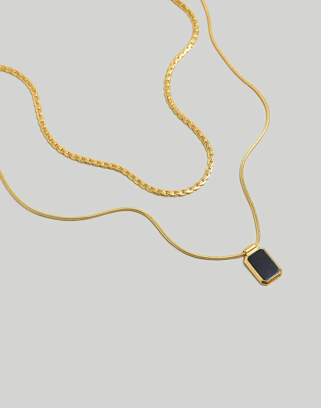 2-Piece Watch Chain Necklace Set | Madewell