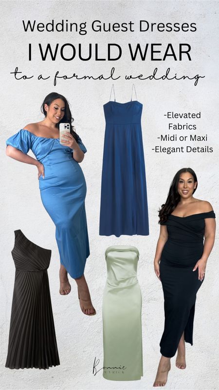 Wedding guest dresses I would wear to a formal wedding! 🥂 Midsize Fashion | Wedding Guest Outfit | Wedding Guest Dress | Summer Outfit | Formal Dresses

#LTKWedding #LTKStyleTip #LTKMidsize