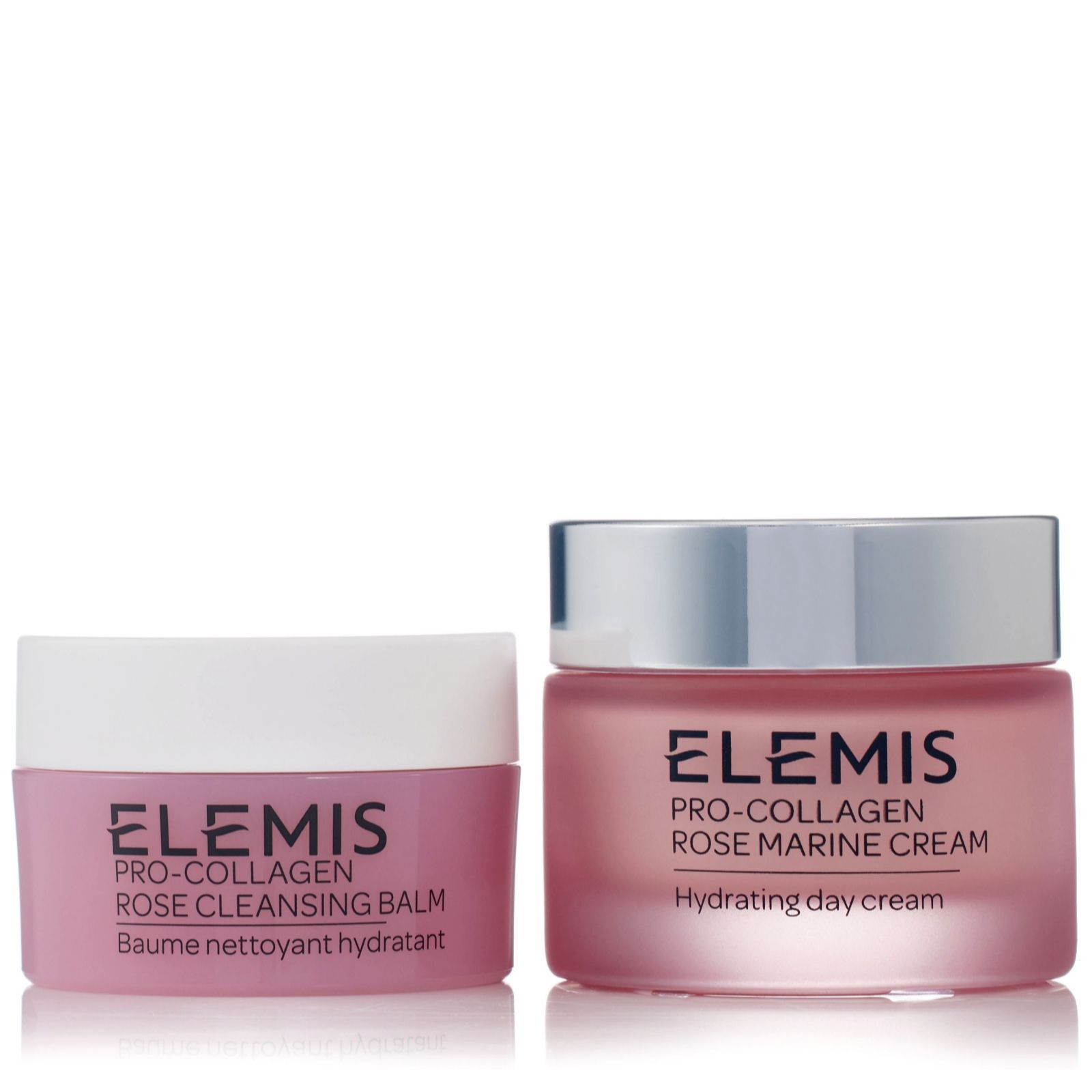 Elemis Pro-Collagen Marine Cream 30ml & Rose Cleansing Balm 20g | QVC UK