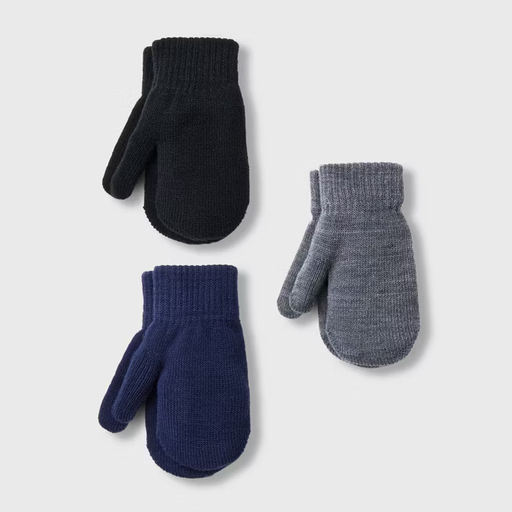 Toddler Mittens - Cat & Jack™ Heathered Gray One Size | Target