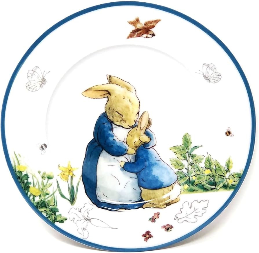 Easter Peter & Mrs. Rabbit Heavy Porcelain Salad or Luncheon Plate (8 Inches) | Amazon (US)