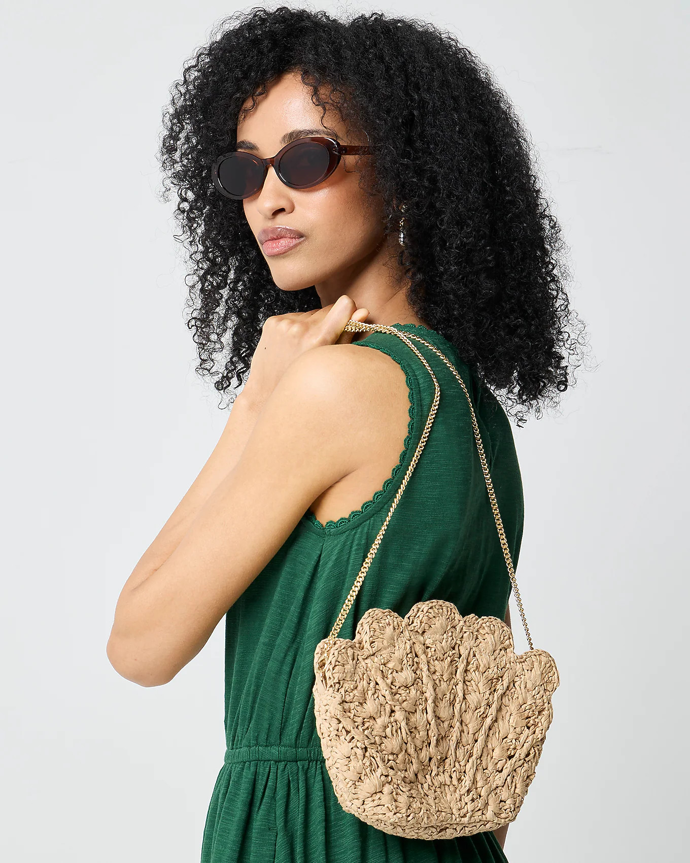 Woven shell clutch | J.Crew Factory