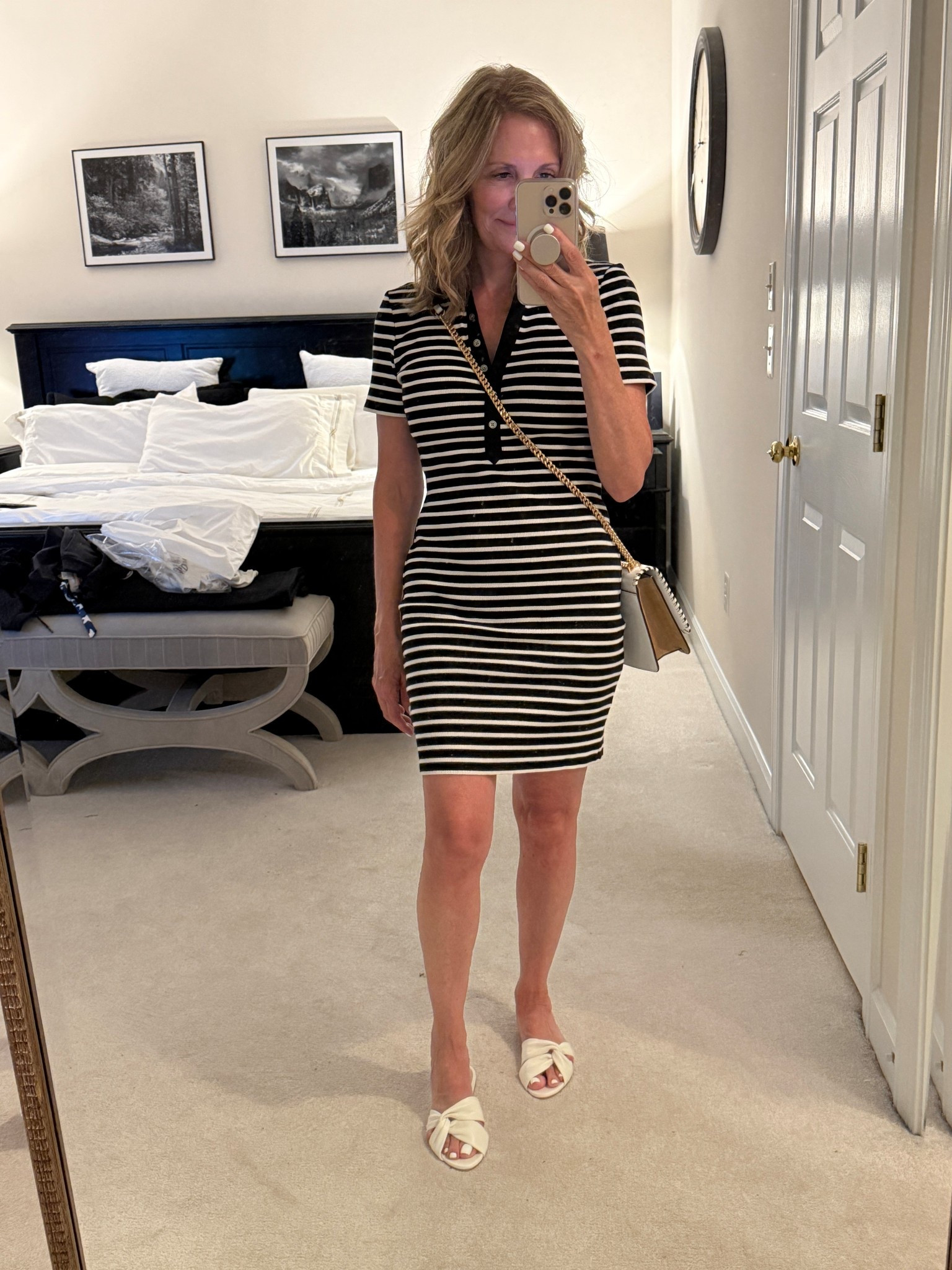 Stretchy, soft and so comfortable to wear. Paired with flats, this Polo dress is an easy summer outfit and on huge sale! Size small 

#LTKPetite #LTKOver40 #LTKSaleAlert