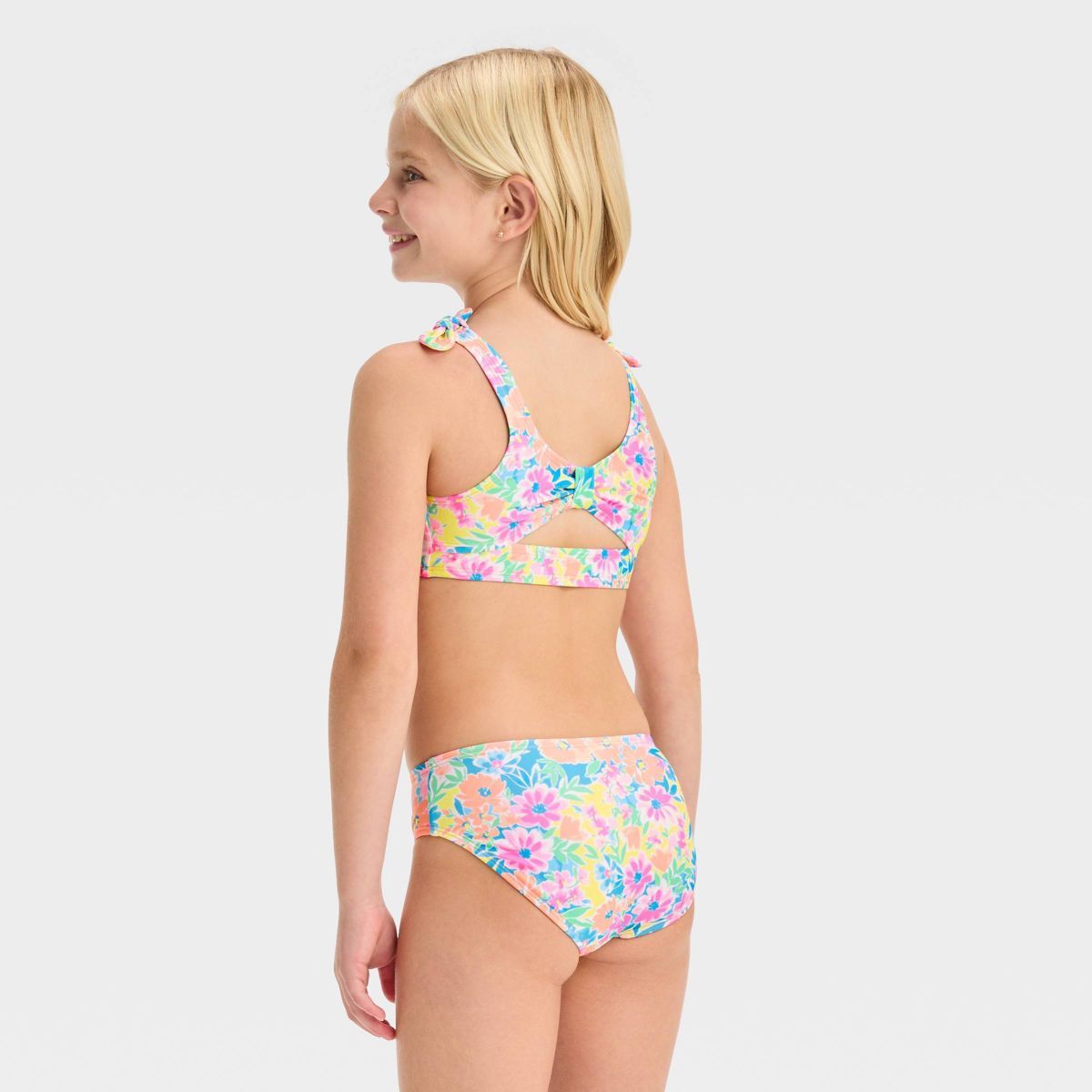 Girls' 'Bright Bouquets' Floral Printed Bikini Set - Cat & Jack™ | Target