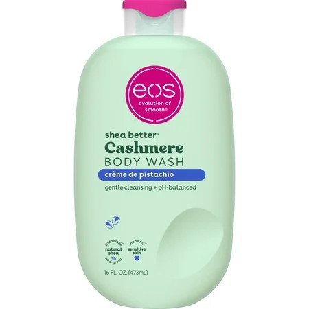 eos Shea Better Cashmere Body Wash, Crème de Pistachio, Creamy Gel Formula, 16 fl oz. | Walmart (US)
