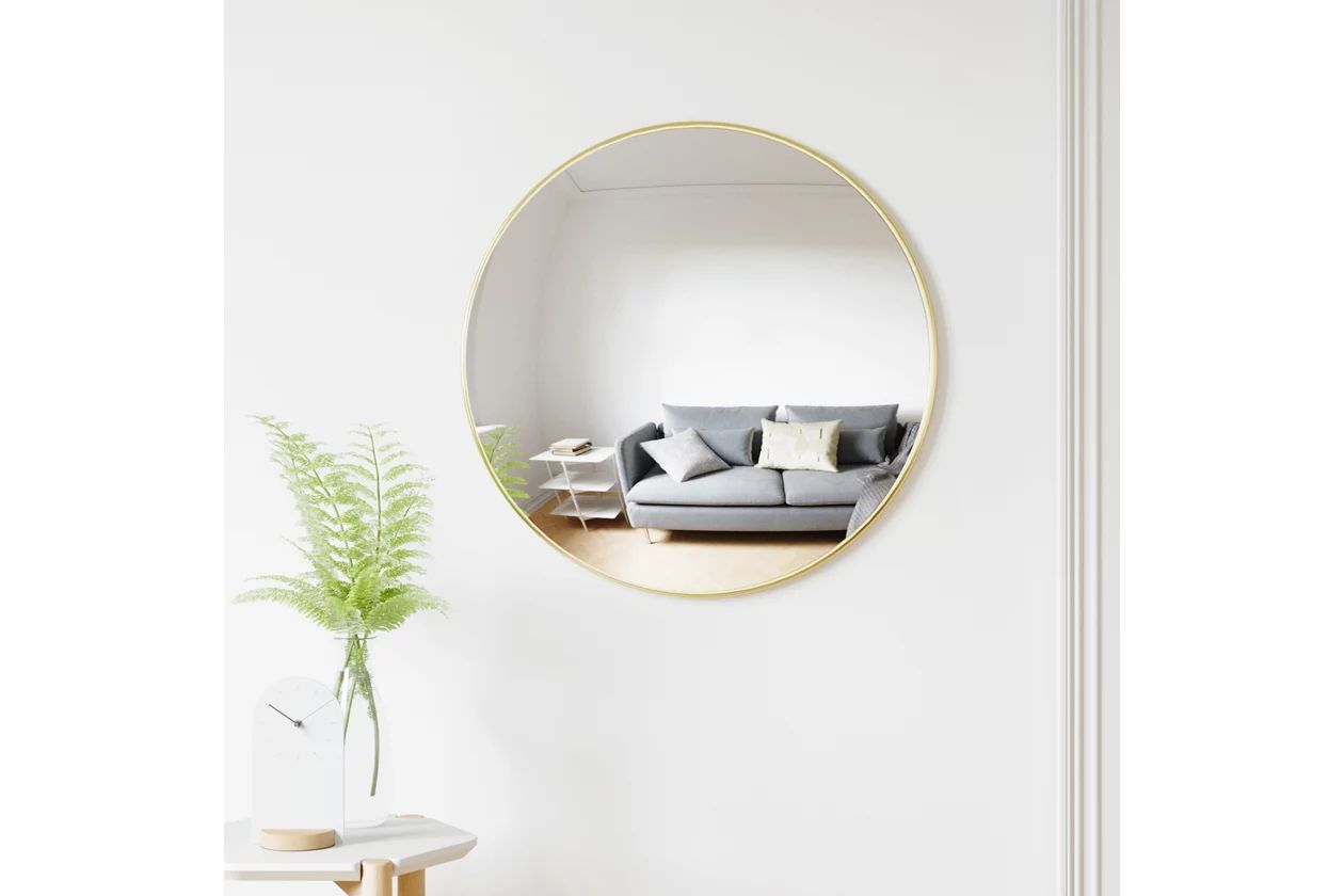 UMBRA Brass Circular Mirror | Ashley Homestore