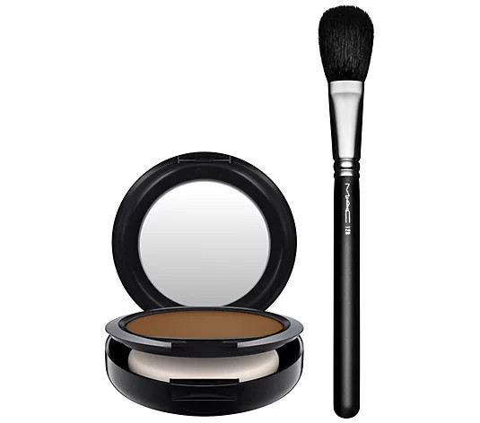 MAC Cosmetics Studio Fix Powder Plus Foundation with Powder Brush | QVC