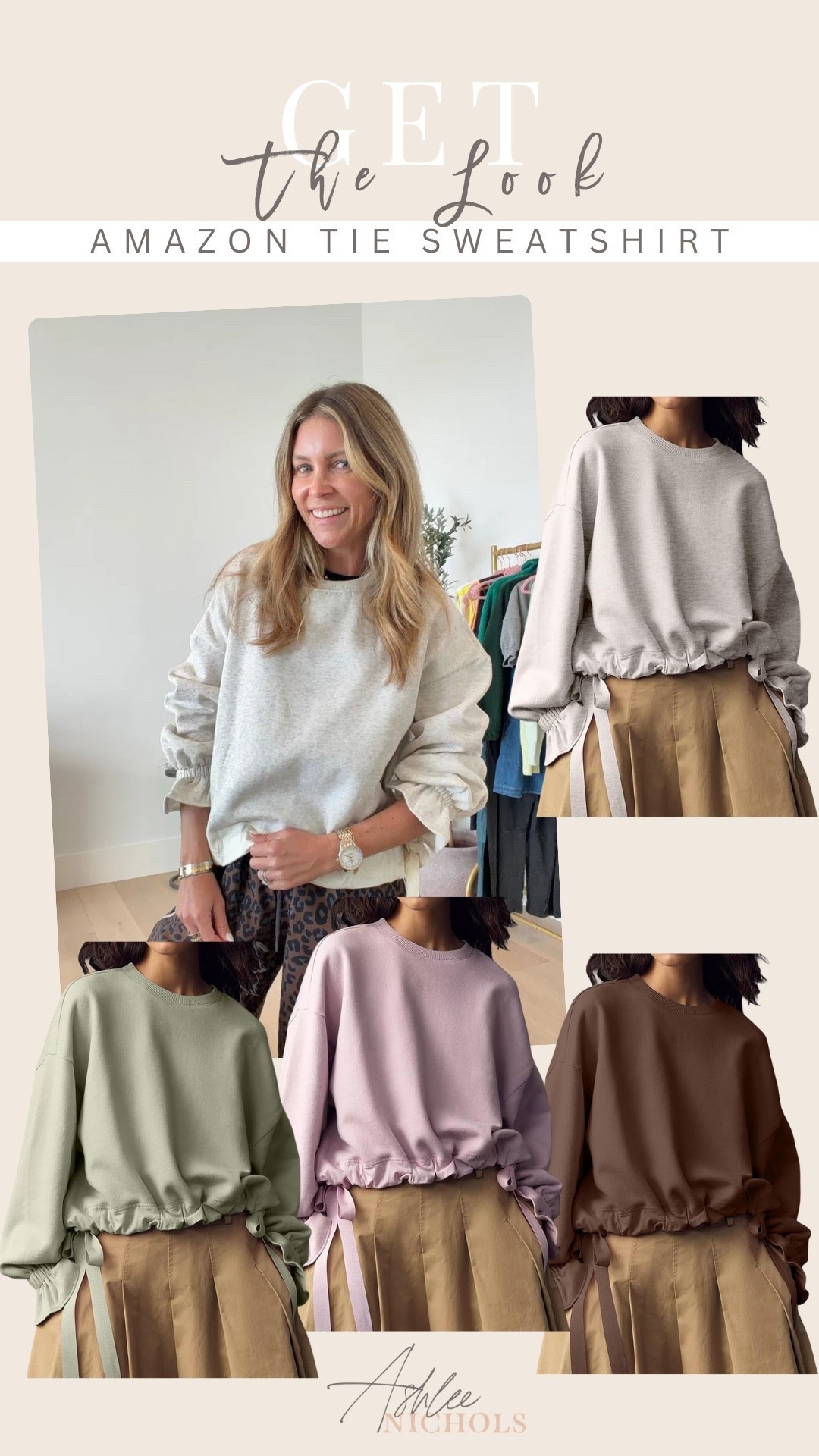 Amazon vs Anthropologie tie sweatshirt!

#LTKootd #LTKPetite #LTKOver40