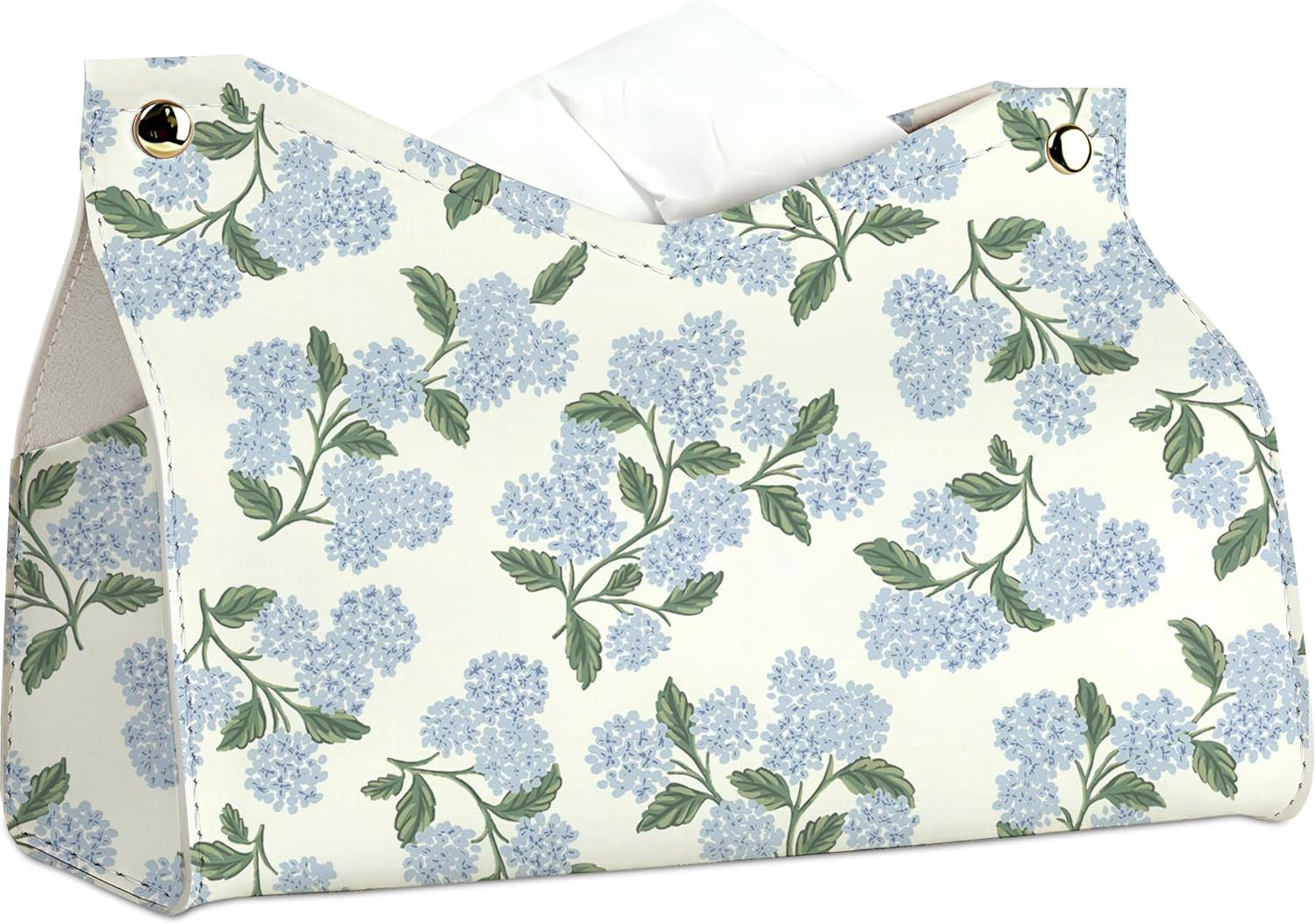 Summer Blue and Green Hydrangea Rectangular Tissue Box Cover | Amazon (US)
