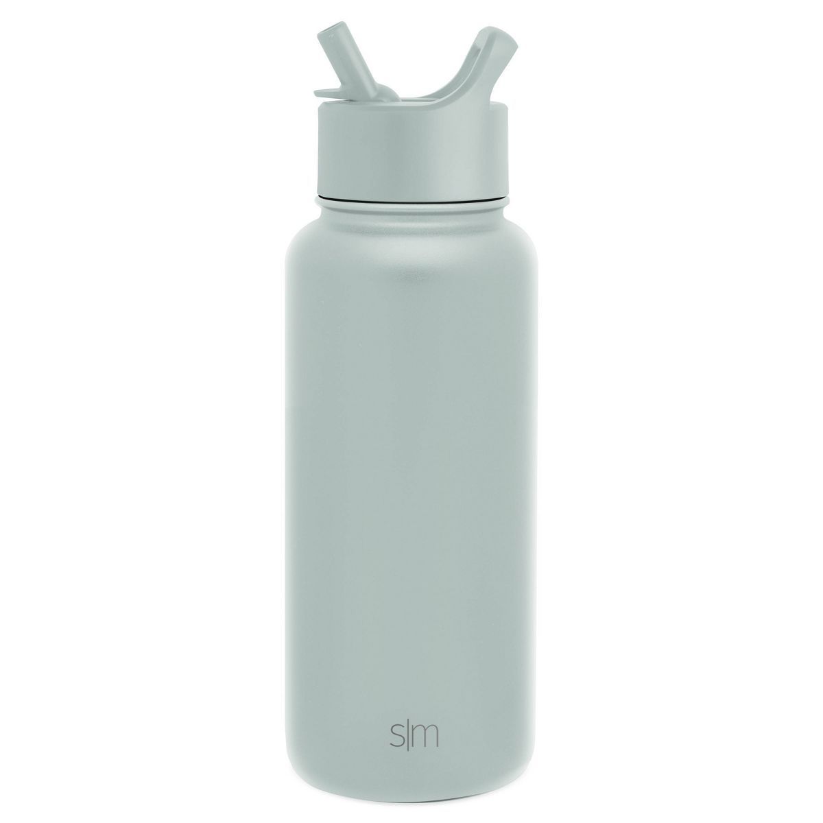 Simple Modern Summit 32oz Stainless Steel Water Bottle with Straw Lid Seaglass Sage | Target