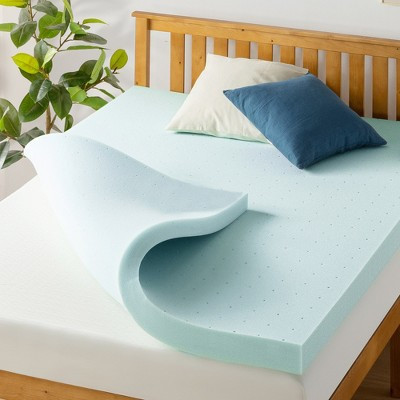 Mellow California King Ventilated Memory Foam Cooling Gel Infusion 4" Mattress Topper: CertiPUR-US, Non-Woven Fabric | Target