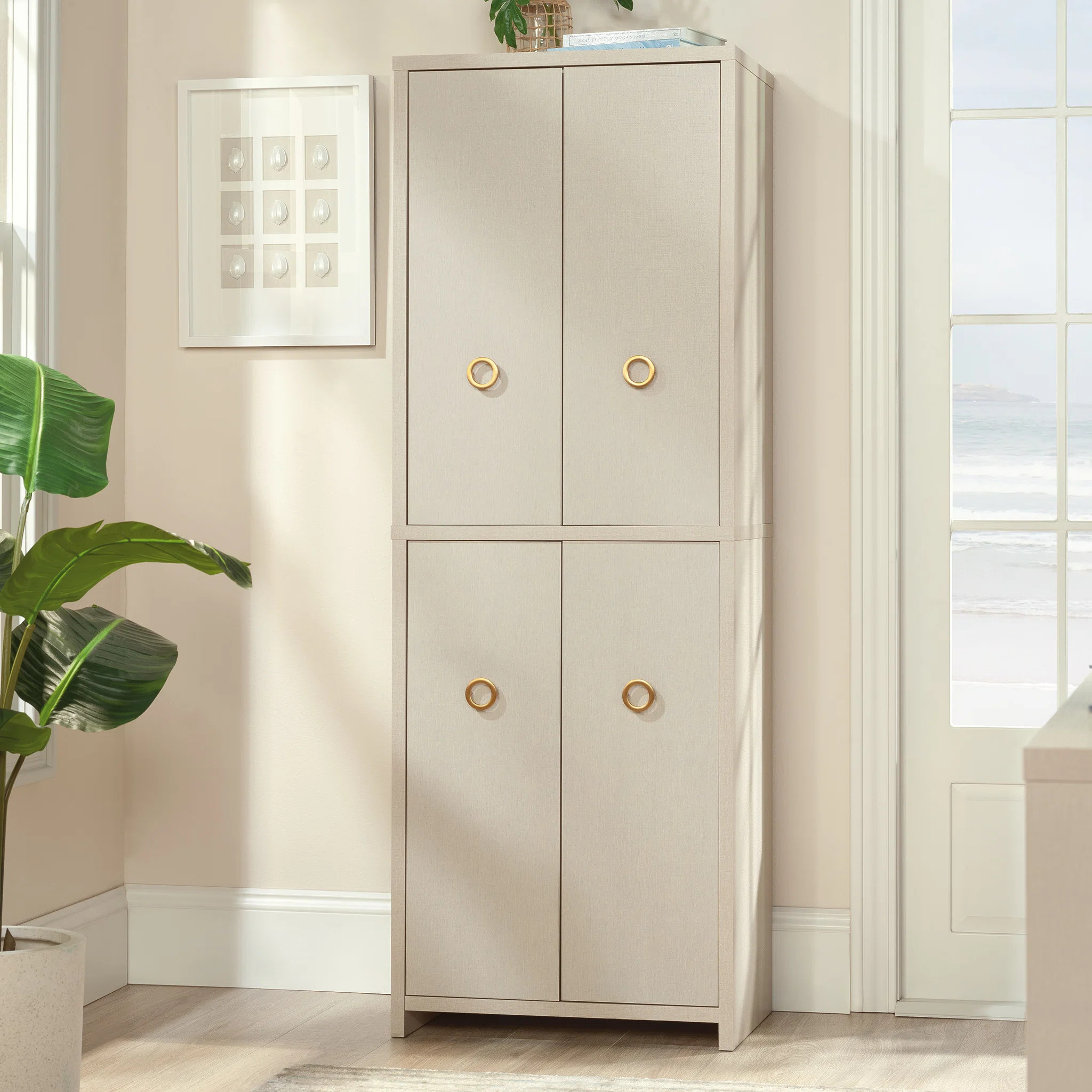 Burkeville 4 - Shelf Storage Cabinet | Wayfair North America