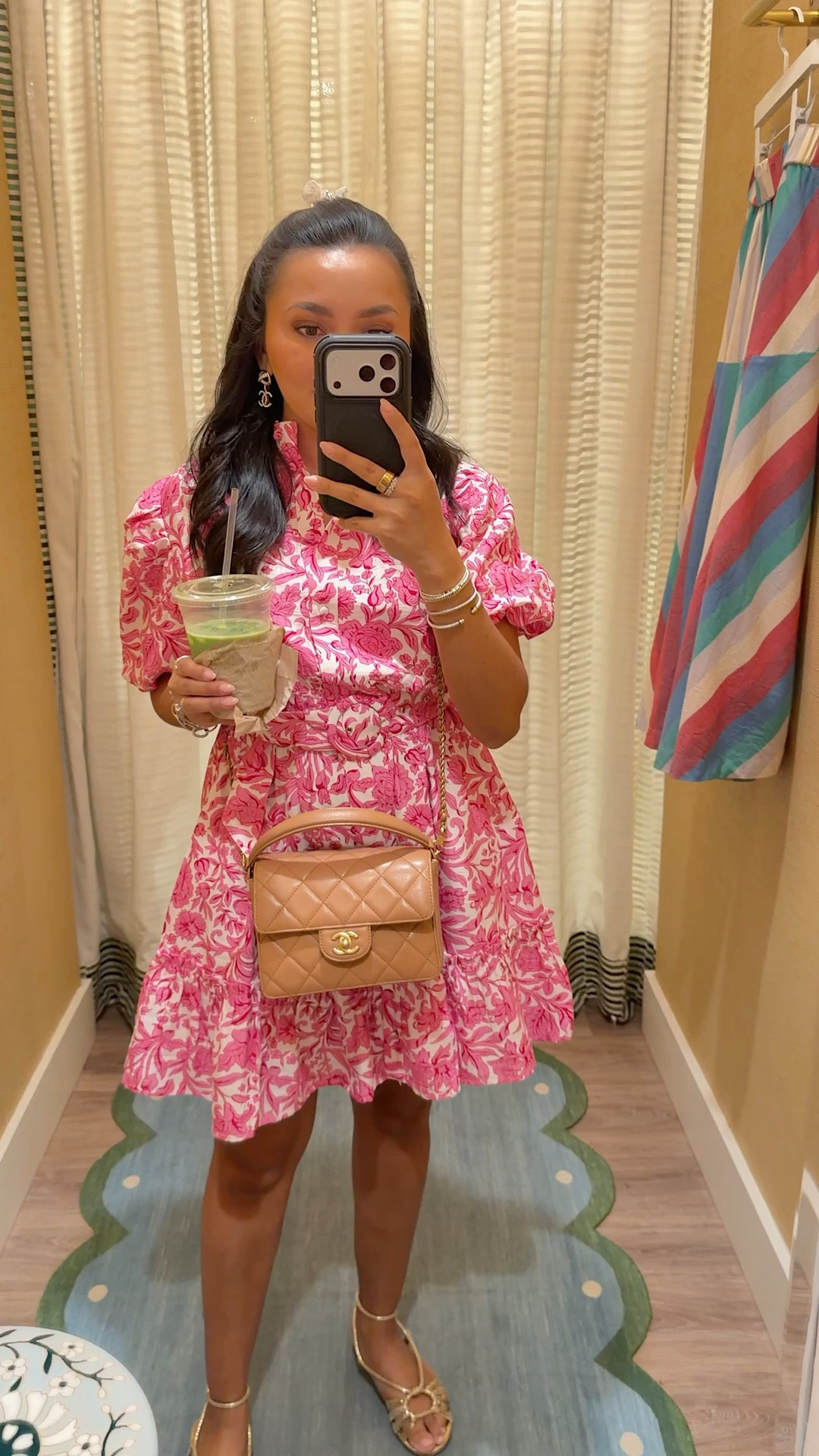 Pink dress size xs TTS - Use code HONEYSWEET15 for 15% off! 
Gold sandals size 5 TTS 

#LTKgrwm #LTKootd #LTKPetite