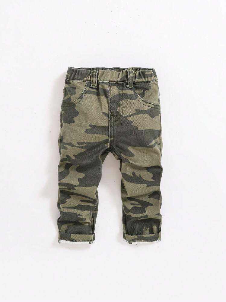 SHEIN Baby Boy Camo Print Jeans | SHEIN