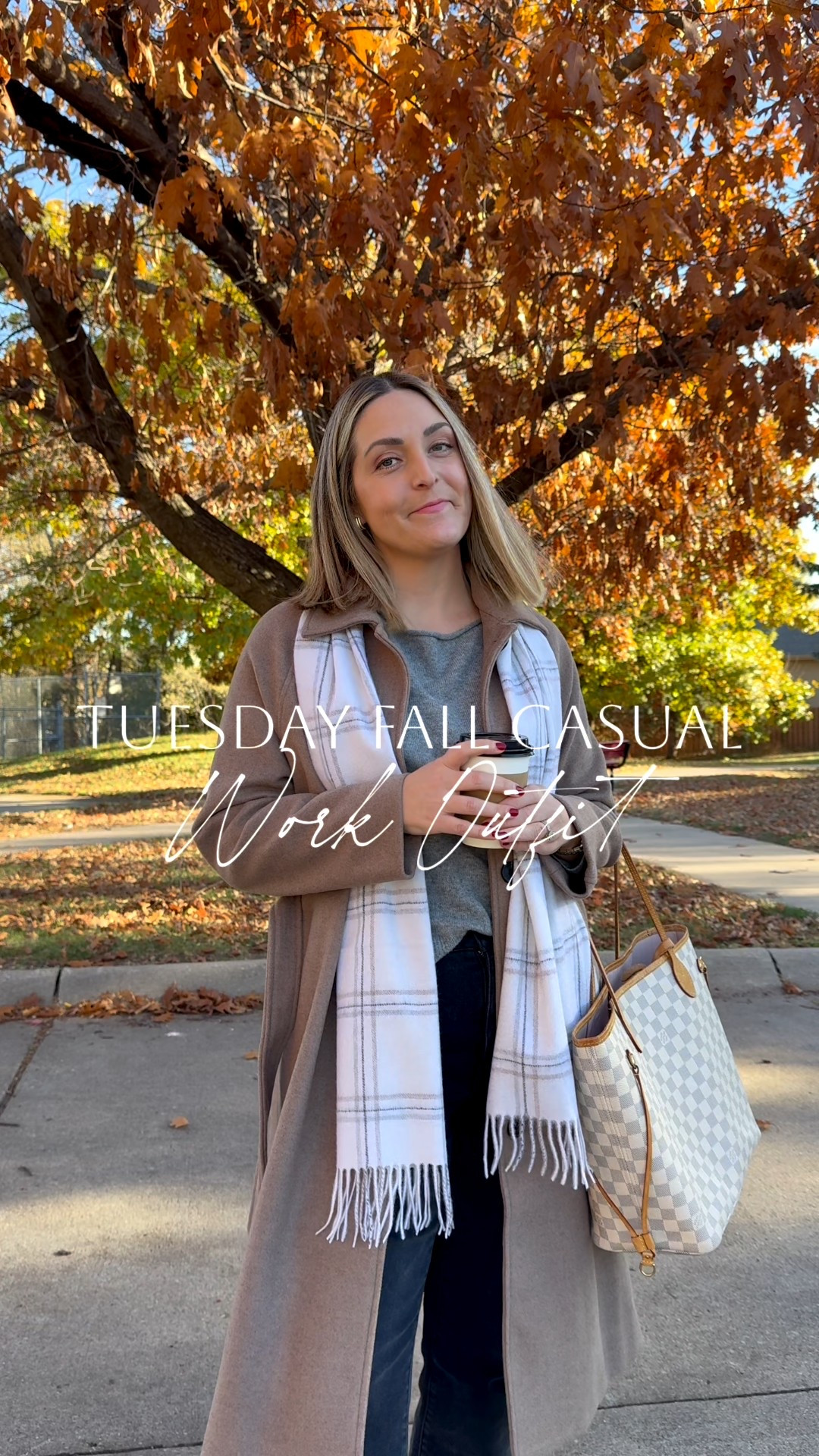 My Tuesday work OOTD!  Love this color combo 🖤 

TTS Medium sweater, medium coat

Fall outfits, winter accessories, cashmere scarf, neutral outfit, tan coat, taupe wool coat, grey cashmere sweater, washed black jeans 

#LTKWorkwear #LTKStyleTip #LTKShoeCrush