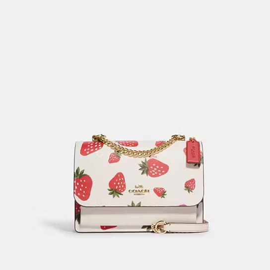 Klare Crossbody With Wild Strawberry Print | Coach Outlet