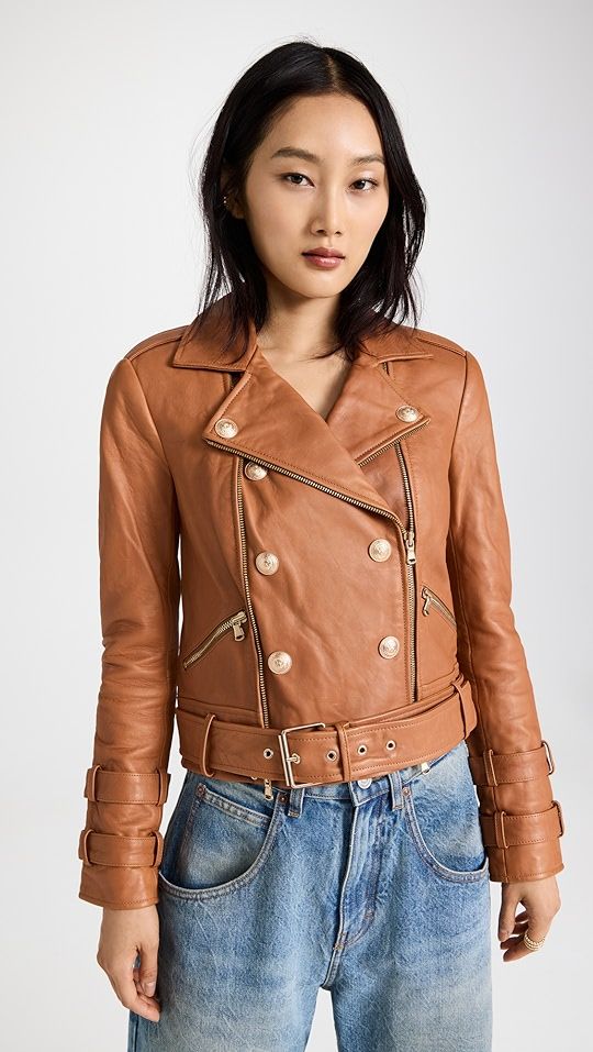 Billie Belted Leather Jacket | Shopbop