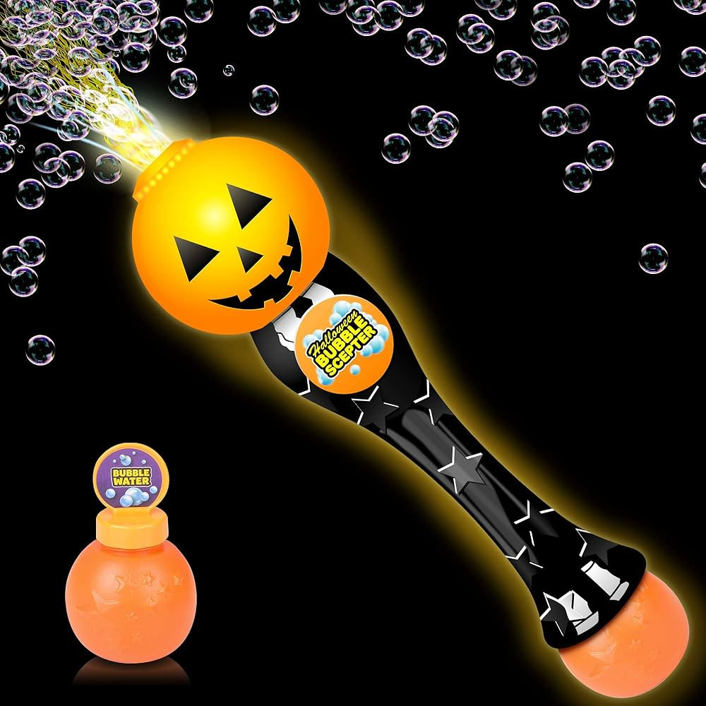 Amazon.com: ArtCreativity Halloween Bubble Wand, 14" Illuminating Bubble Wand for Kids, Halloween... | Amazon (US)