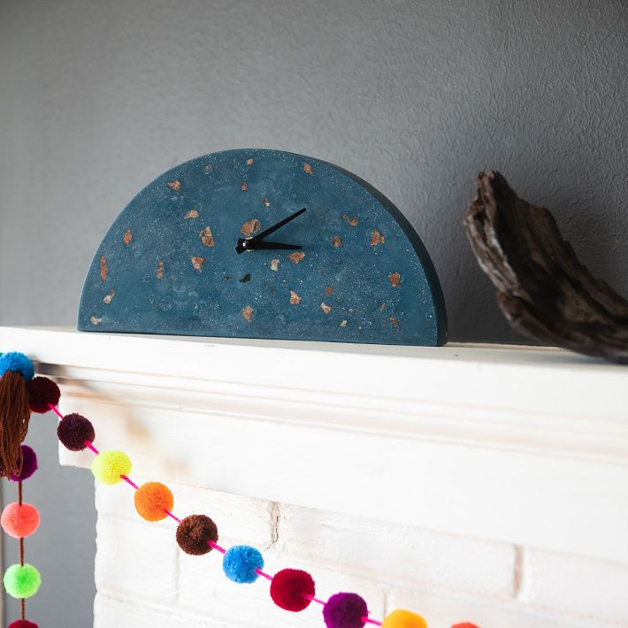 Pretti.Cool Terrazzo Mantel Clock | West Elm (US)
