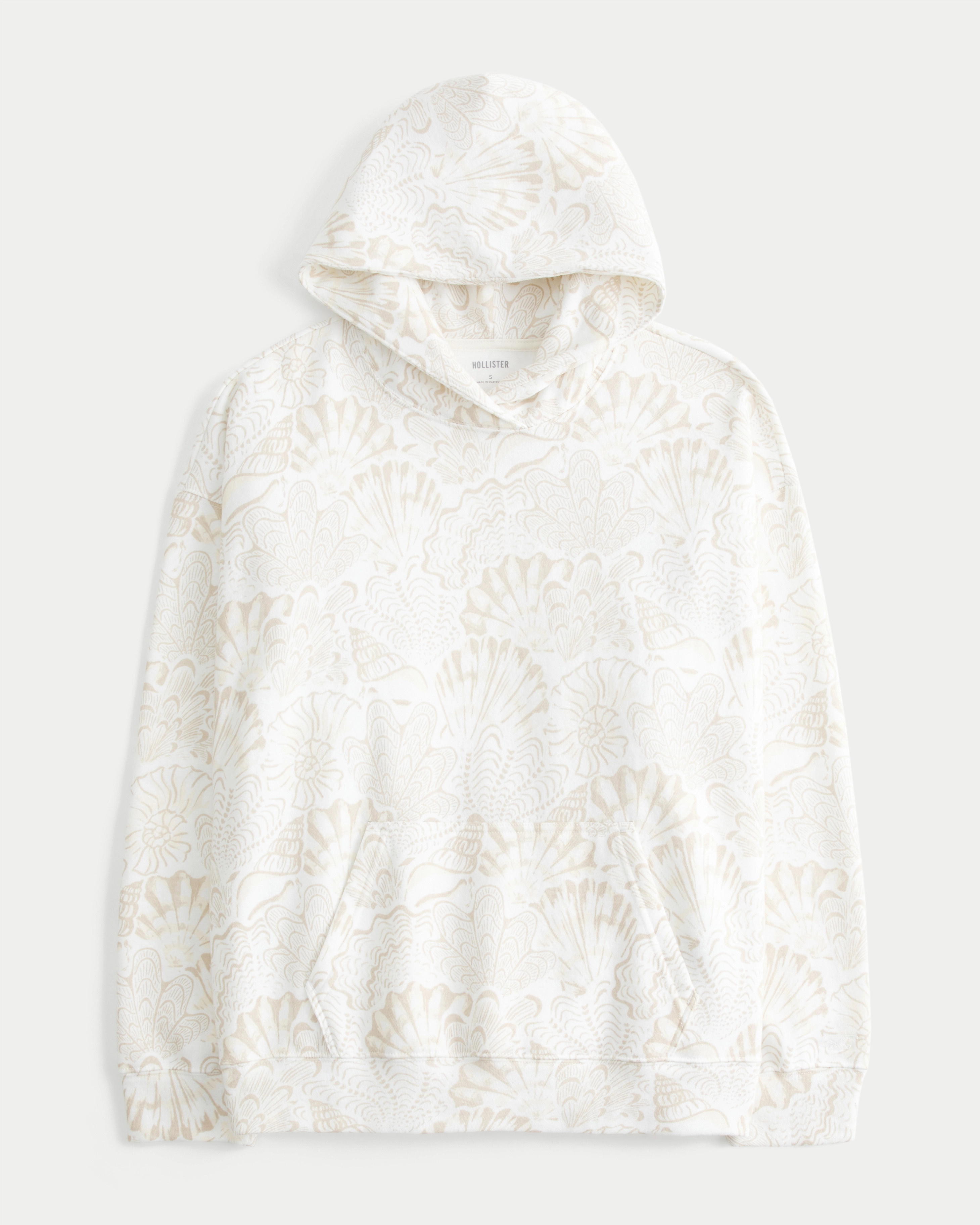 Oversized Shell Print Hoodie | Hollister (US)