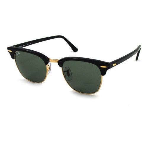 Ray-Ban Clubmaster RB3016 Unisex Black Frame Green Classic Sunglasses - 49 mm (As Is Item) (49 mm) | Bed Bath & Beyond
