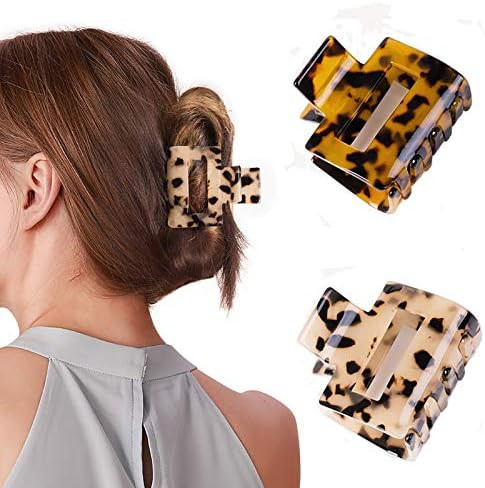 Gifeel Hair Claw Clips , 2PCS 3.5 Inch Tortoise Hair Clips for Women Girls Banana Claw Barrettes ... | Amazon (US)