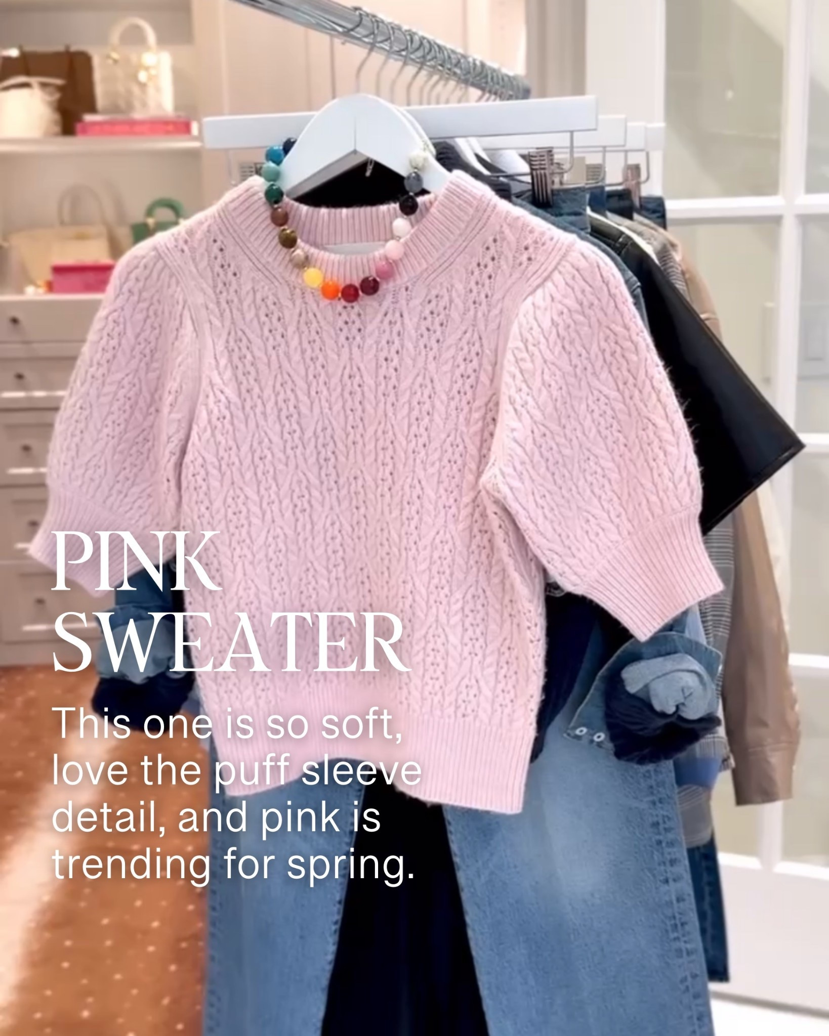 This sweater is so soft and feminine and I love the pink for spring! 🌸￼

#LTKSeasonal #LTKootd #LTKOver40