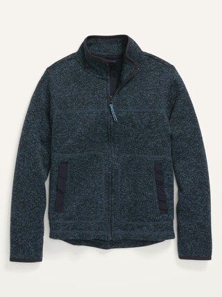 Mock-Neck Sweater-Fleece Zip-Front Sweatshirt For Boys | Old Navy (US)