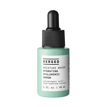 Versed Moisture Maker Hydrating Hyaluronic Serum - Lightweight Face Serum for Dry Skin Moisturizing Polyglutamic Acid + Snow Mushroom Extract for Soothing Plumping Hydration Day & Night (1oz) C3 | Walmart (US)