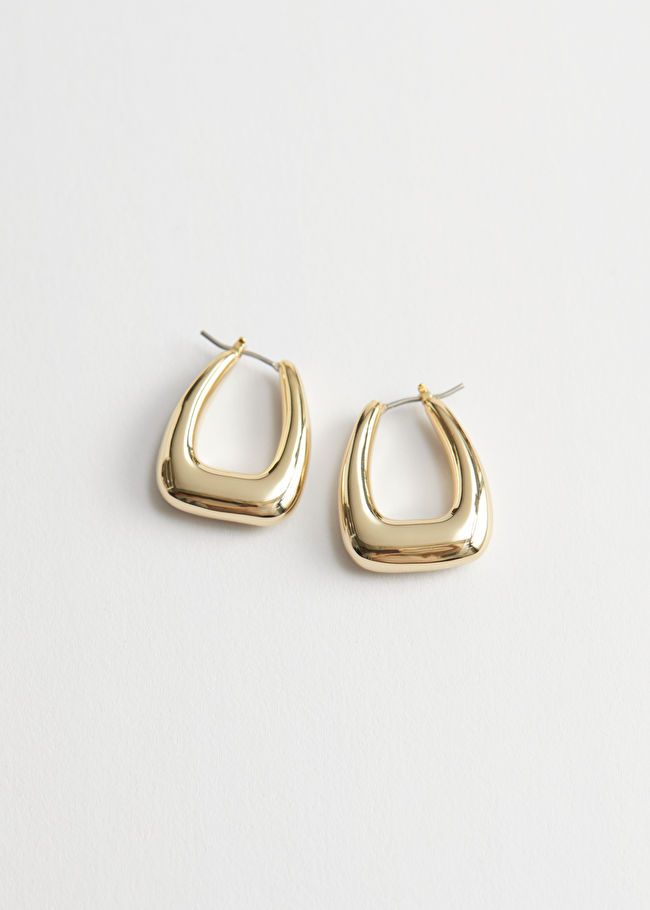 Chunky Oval Hoop Earrings | & Other Stories US