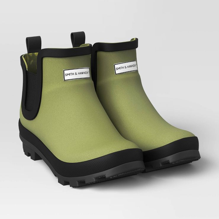 Short Rain Boots - Size 8 - Green - Smith & Hawken™ | Target