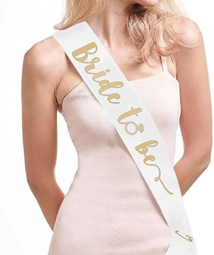xo, Fetti Bachelorette Party Decorations Sash - Bride To Be | Bridal Shower Decorations | Engagem... | Amazon (US)