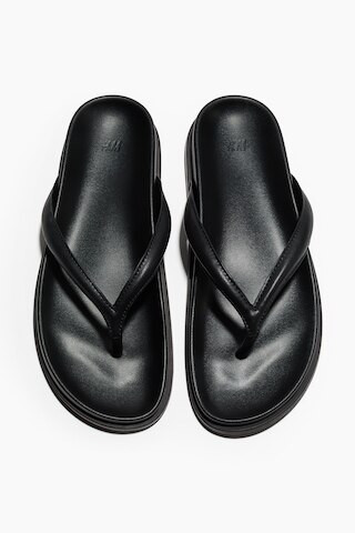 H & M - Footbed flip-flops - Black | H&M (UK, MY, IN, SG, PH, TW, HK)