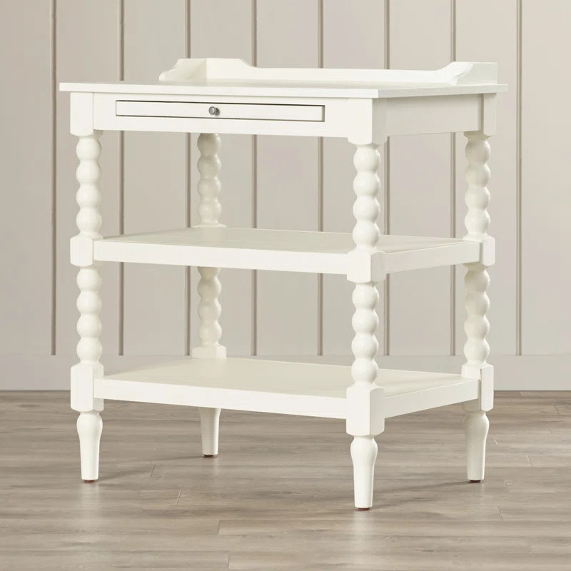 Kelly Clarkson Home Baker Open Nightstand w/ Pull-Out Tray - Linen White & Reviews | Wayfair | Wayfair North America