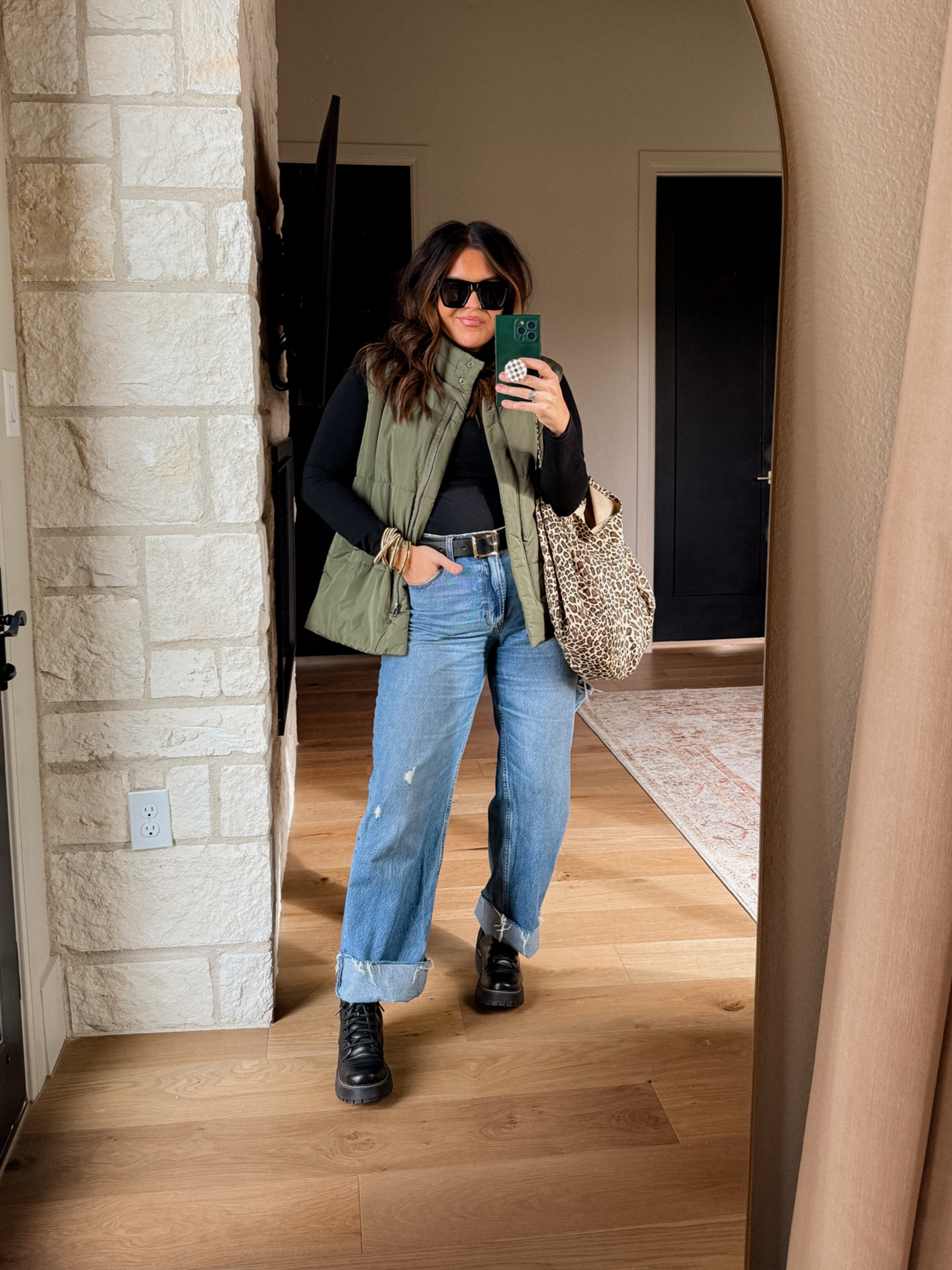 Mock neck base layer: XL
Vest: XL
Jeans: TTS
Boots: TTS


#LTKFindsUnder50 #LTKMidsize #LTKStyleTip