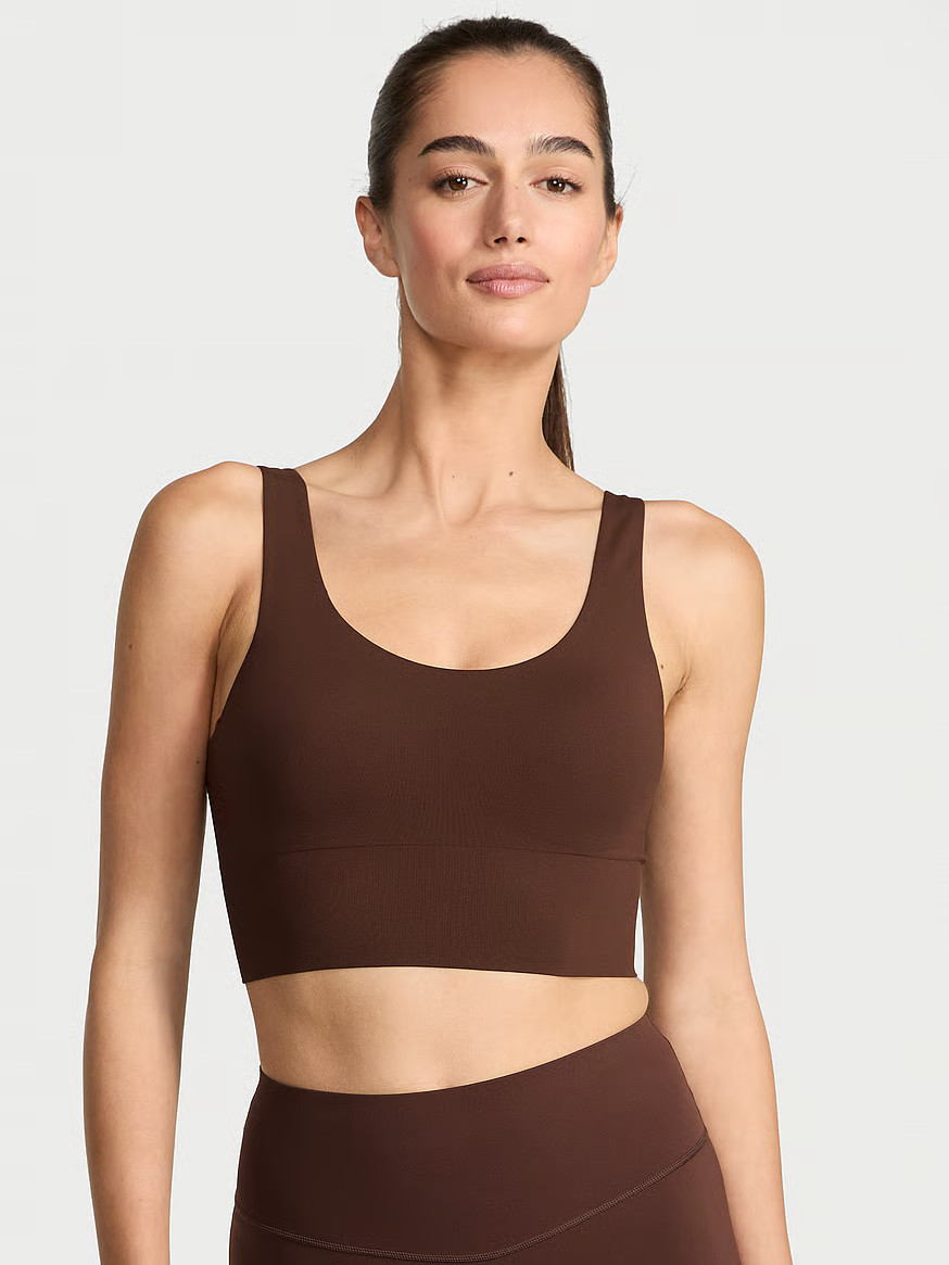 Buy VSX Elevate™ Seamless-Comfort Sports Bra, Ganache - Order Sport Bras online - Victoria's Se... | Victoria's Secret (US / CA )