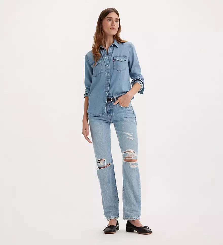 Middy Straight Women's Jeans - Light Wash | Levi's® US | LEVI'S (US)
