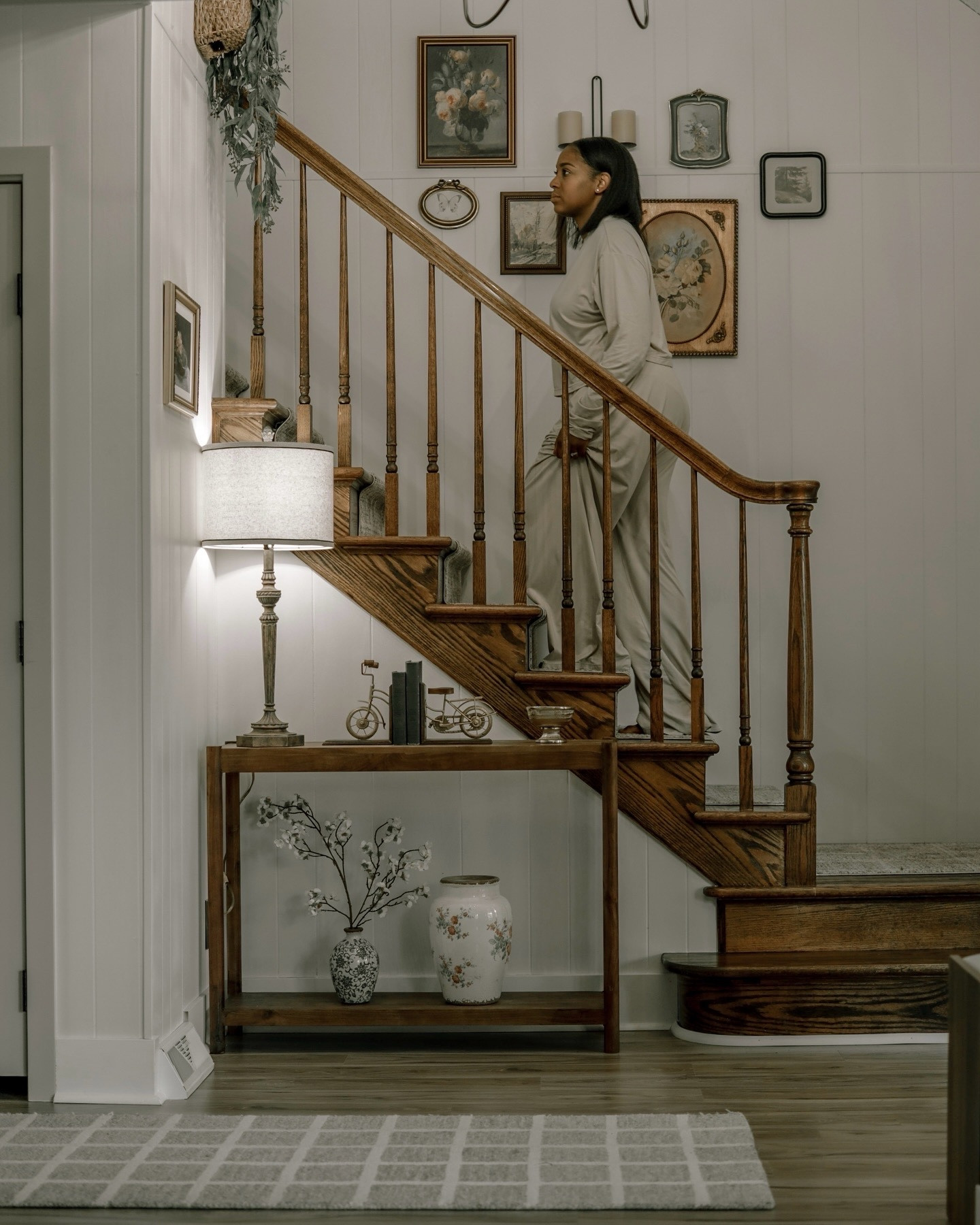 Entryway charm with many thrift finds. But I did snag some items faux vintage intend from Amazon as well as Target to bring this entryway to life. #entryway #homedecor #gallerywall #vintage 

#LTKFindsUnder50 #LTKVideo #LTKHome