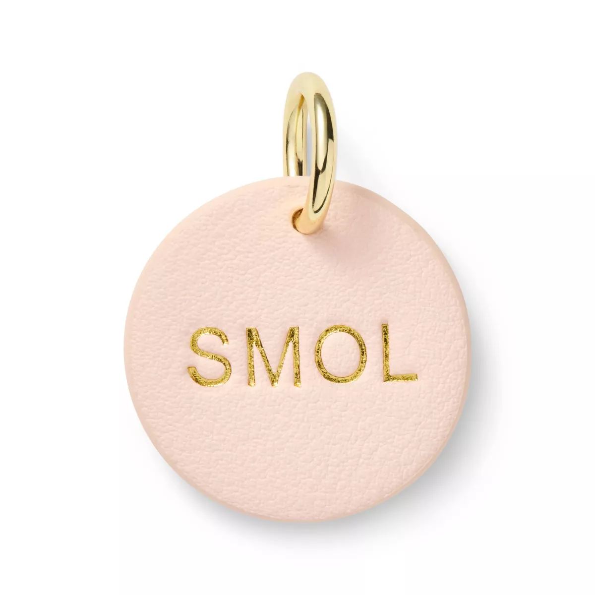 Dog and Cat "SMOL" Collar Tag - Pink/Gold - The Cuddle Collab | Target