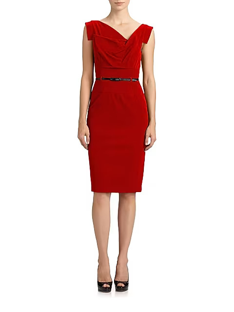 Belted Sheath Dress | Saks Fifth Avenue