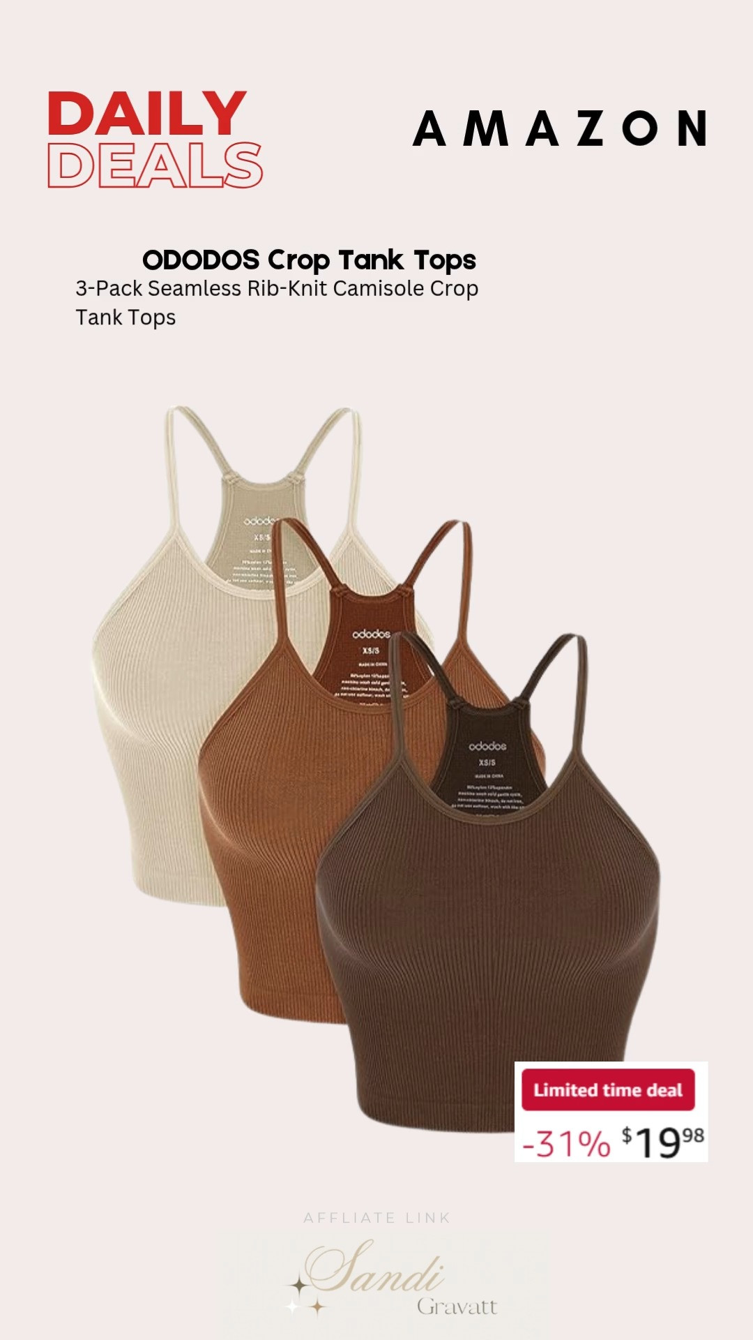 Amazon 3-pack crop tank tops are perfect for layering or rocking solo with effortless style. Stay comfy, chic, and ready for anything 🌸🖤✨
#AmazonFashion #CropTops #LTKfashion #LTKfinds #OOTDinspo #LTKstyle #WardrobeRefresh #ChicLooks #EverydayStyle #LTKdaily 

 #LTKSaleAlert #LTKFindsUnder50 #LTKStyleTip
