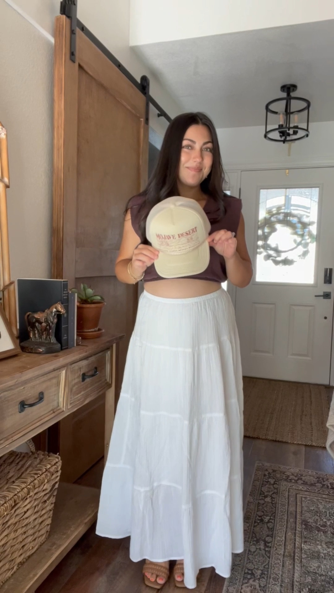 Bump friendly outfit | I’m wearing an XS shirt & S in skirt (I’m 5’1) 

#LTKBump #LTKStyleTip #LTKPetite