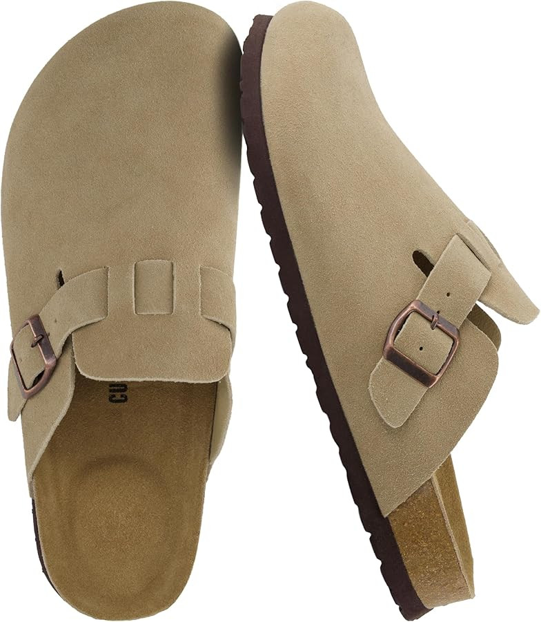 CUSHIONAIRE Haze Genuine Suede Leather Mens Clogs - Comfortable Slip On Potato Shoes for Men with... | Amazon (US)