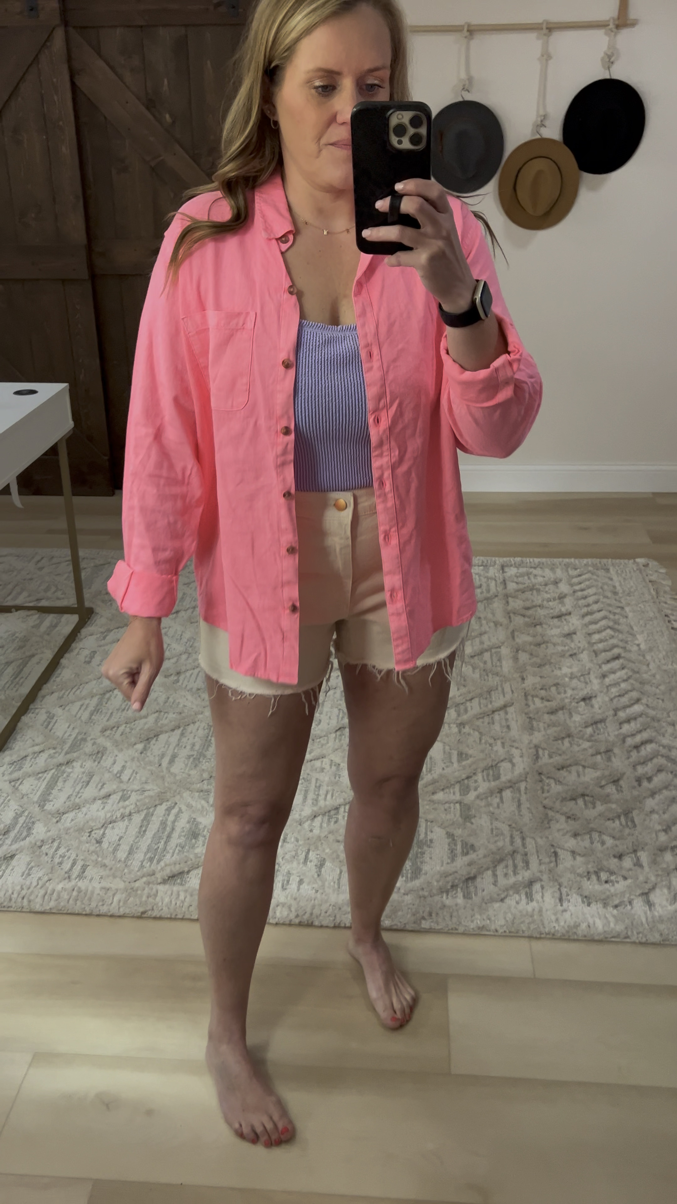 Love this linen button up from Target! 

Everything fits TTS. 

#LTKFind #LTKswim #LTKstyletip