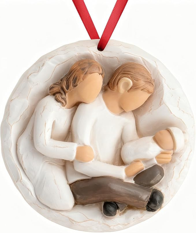 3D Baby’s First Christmas Ornament 2025 for Family of 3 - My First Christmas Ornament Baby Orna... | Amazon (US)