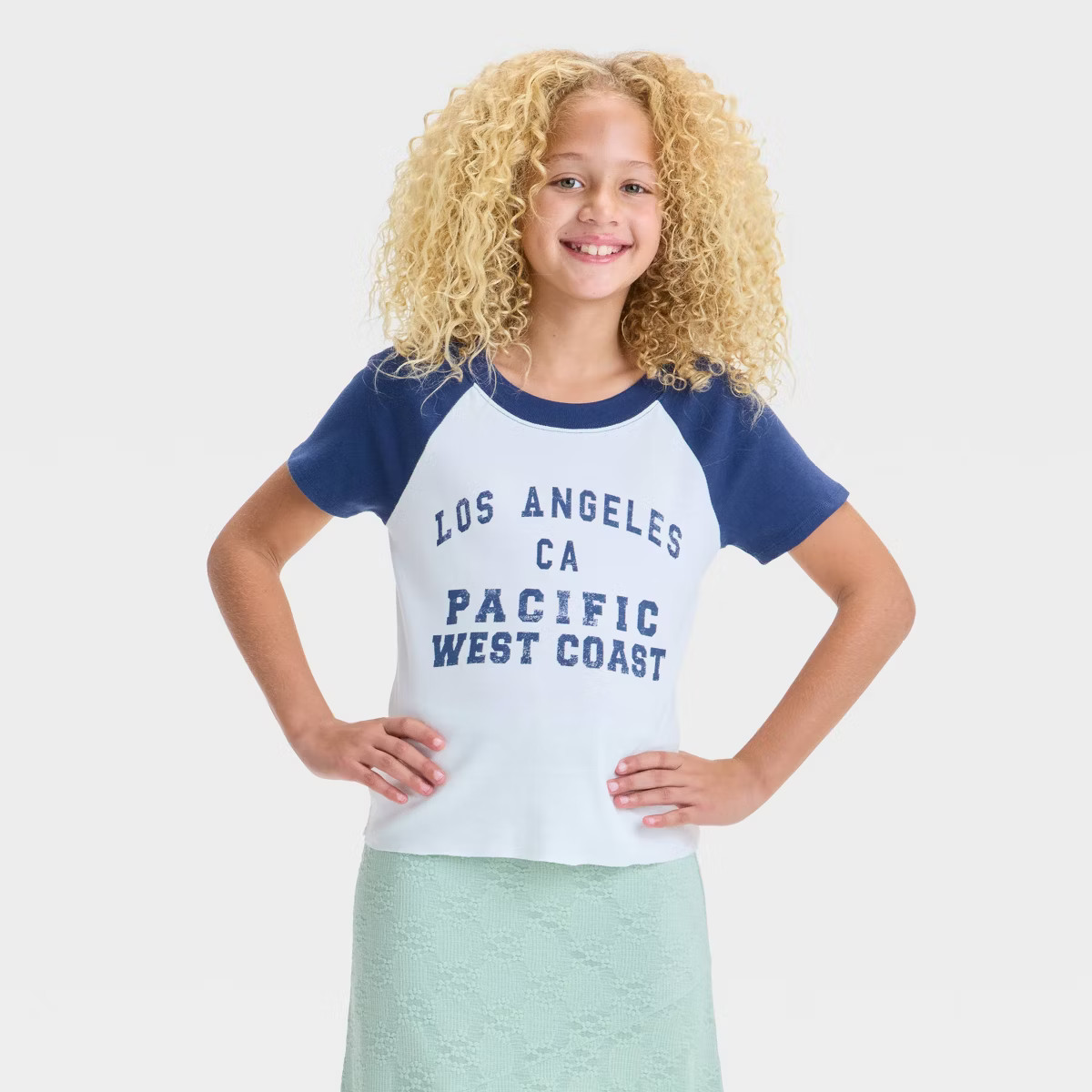 Girls' Short Sleeve Raglan T-Shirt - art class™ | Target