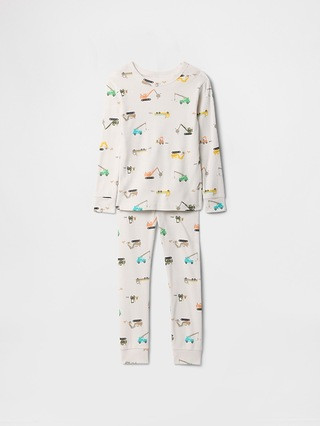 babyGap 100% Organic Cotton Digger PJ Set | Gap Factory
