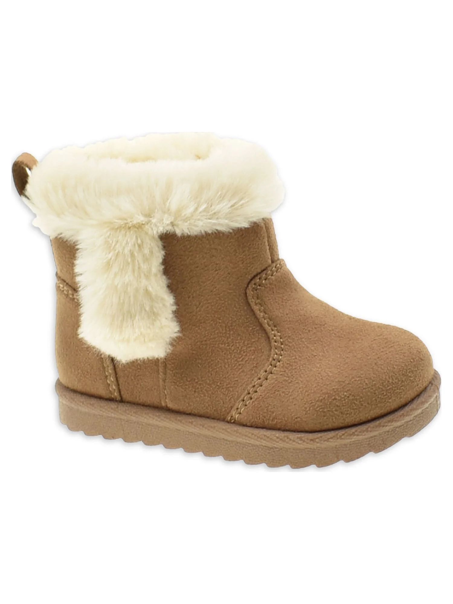 Wonder Nation Baby Girl Shearling Boot, Sizes 2-6 | Walmart (US)