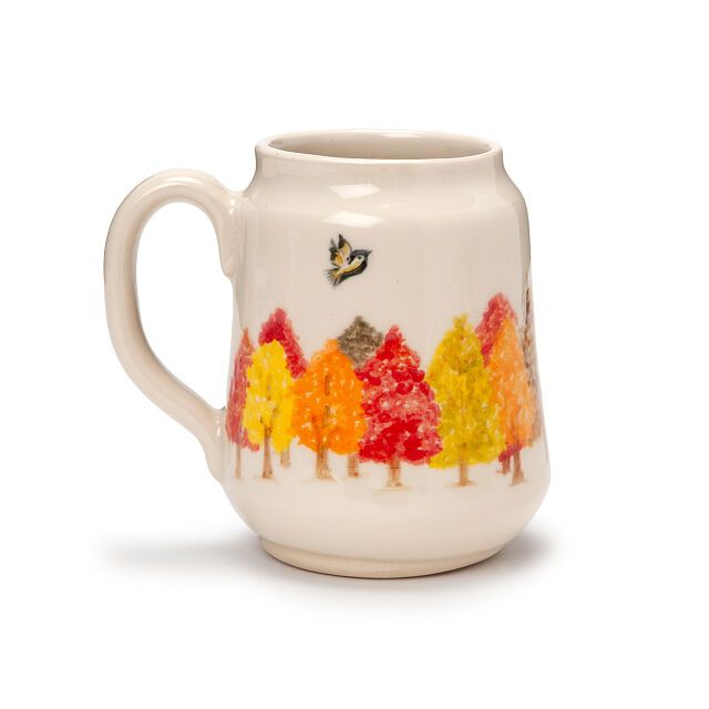 Hand-Painted Forest Mug | UncommonGoods