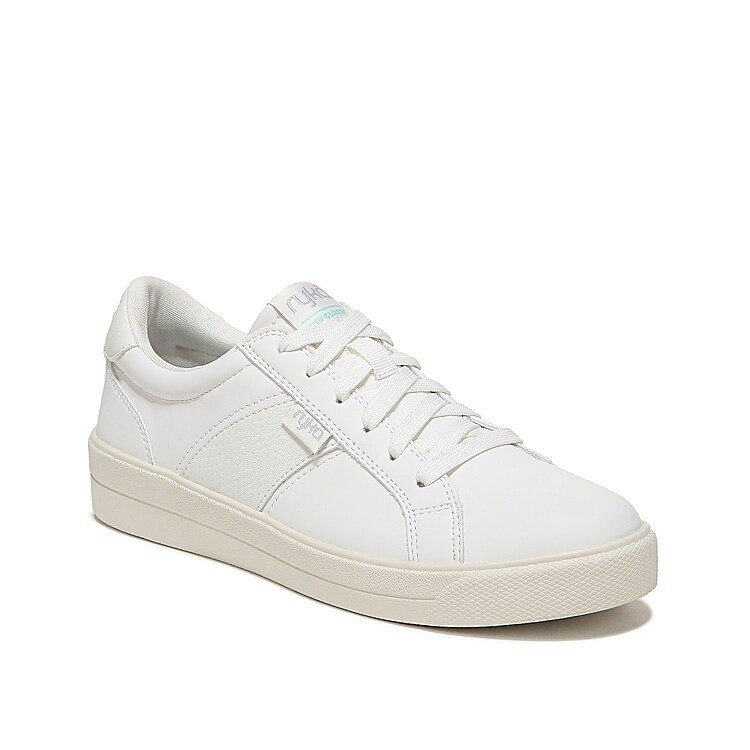 Ryka Wide Width Viv Classic Sneaker | Women's | White Synthetic | Size 9.5 | Sneakers | DSW
